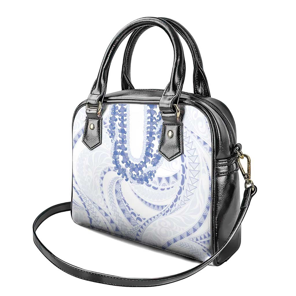 Aloha Lei Onaona Shoulder Handbag Navy Blue Hawaiian Tribal Pattern LT9 - Polynesian Pride