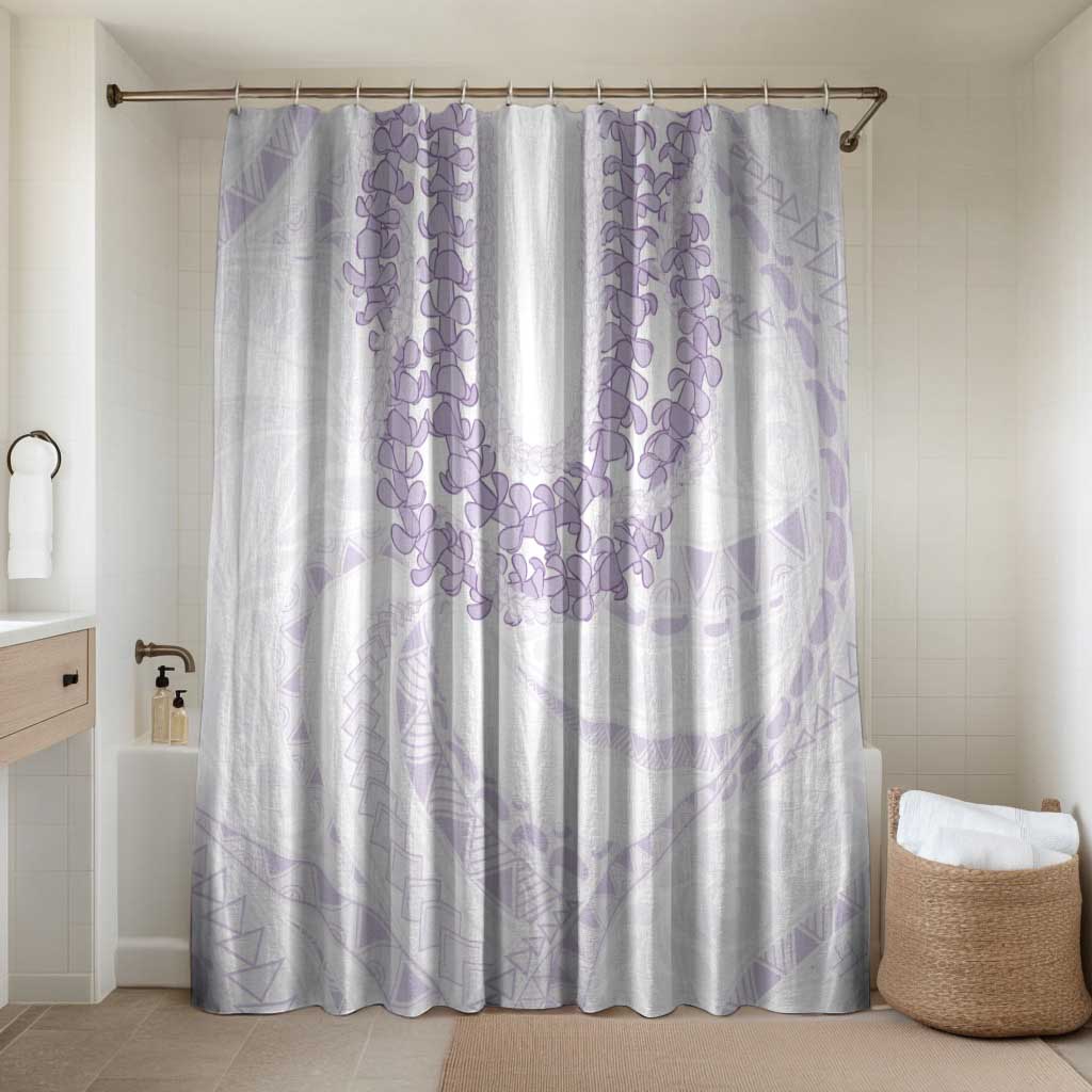 Aloha Lei Onaona Bathroom Set Purple Hawaiian Tribal Pattern LT9 Shower Curtain Only Purple - Polynesian Pride