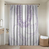 Aloha Lei Onaona Bathroom Set Purple Hawaiian Tribal Pattern LT9 Shower Curtain Only Purple - Polynesian Pride
