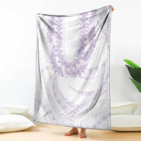 Aloha Lei Onaona Blanket Purple Hawaiian Tribal Pattern