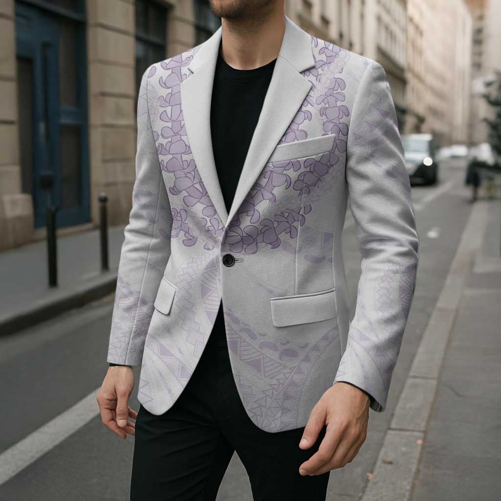 Aloha Lei Onaona Blazer Purple Hawaiian Tribal Pattern - Polynesian Pride
