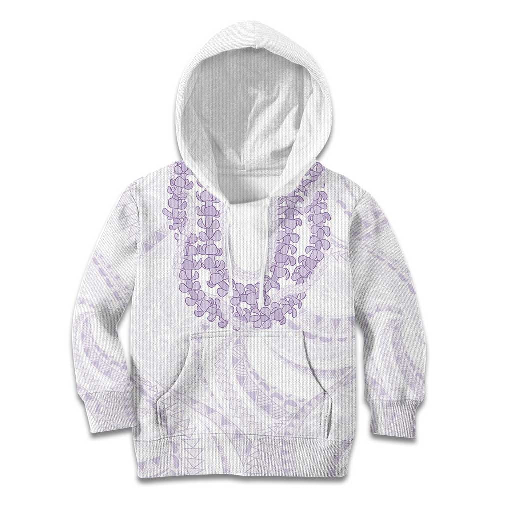 Aloha Lei Onaona Kid Hoodie Purple Hawaiian Tribal Pattern LT9 Hoodie Purple - Polynesian Pride