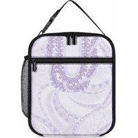 Aloha Lei Onaona Lunch Bag Purple Hawaiian Tribal Pattern LT9 10.2 × 8.3 × 4.3 inch Purple - Polynesian Pride