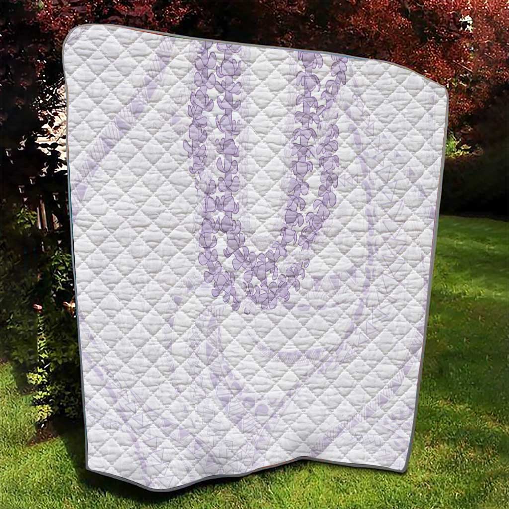 Aloha Lei Onaona Quilt Purple Hawaiian Tribal Pattern