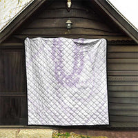 Aloha Lei Onaona Quilt Purple Hawaiian Tribal Pattern