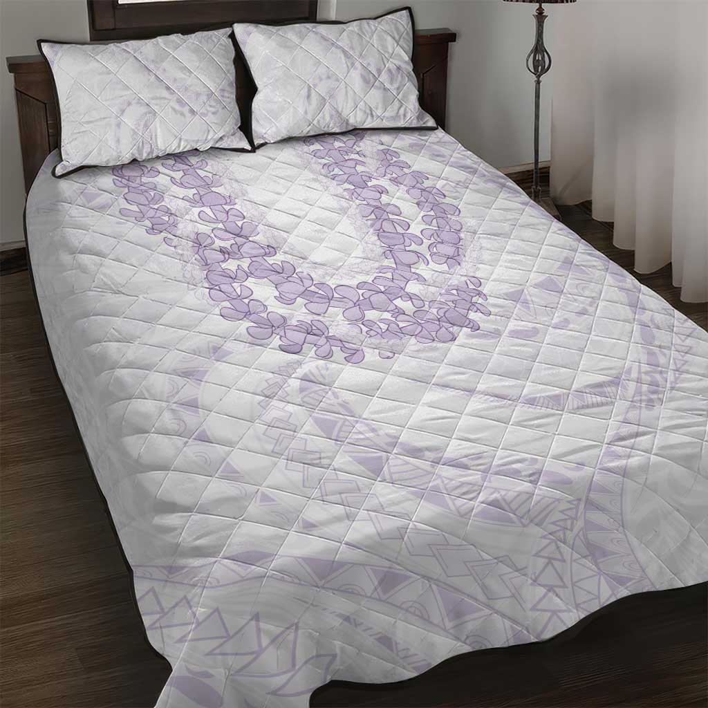 Aloha Lei Onaona Quilt Bed Set Purple Hawaiian Tribal Pattern LT9 Purple - Polynesian Pride