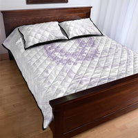 Aloha Lei Onaona Quilt Bed Set Purple Hawaiian Tribal Pattern LT9 - Polynesian Pride