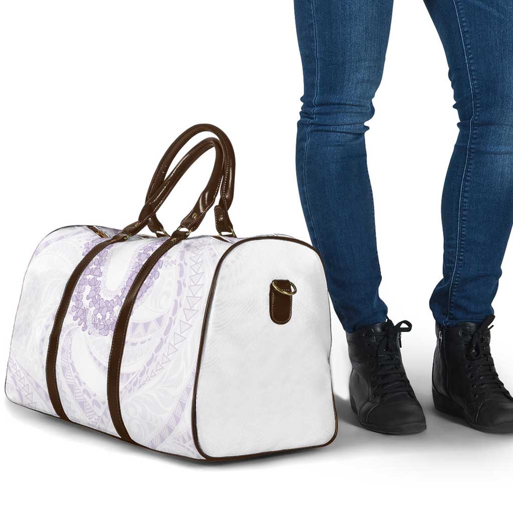Aloha Lei Onaona Travel Bag Purple Hawaiian Tribal Pattern - Polynesian Pride