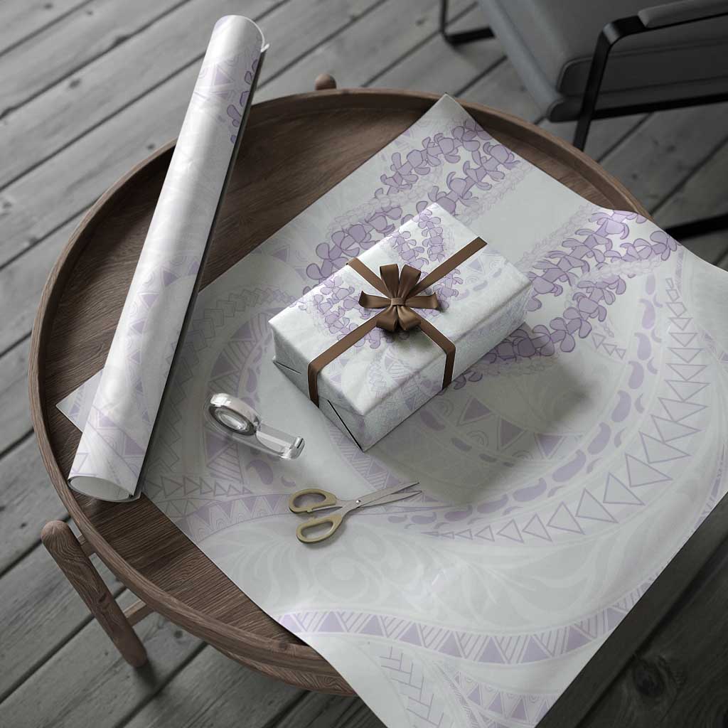 Aloha Lei Onaona Wrapping Paper Purple Hawaiian Tribal Pattern - Polynesian Pride