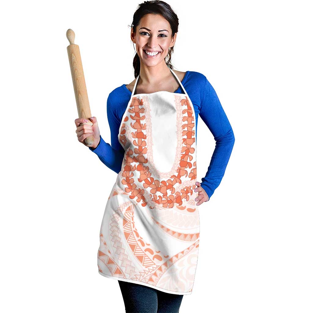 Aloha Lei Onaona Apron Red Hawaiian Tribal Pattern - Polynesian Pride
