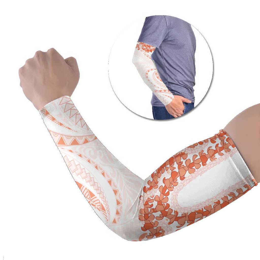 Aloha Lei Onaona Arm Sleeves Red Hawaiian Tribal Pattern LT9 Set of 2 Red - Polynesian Pride