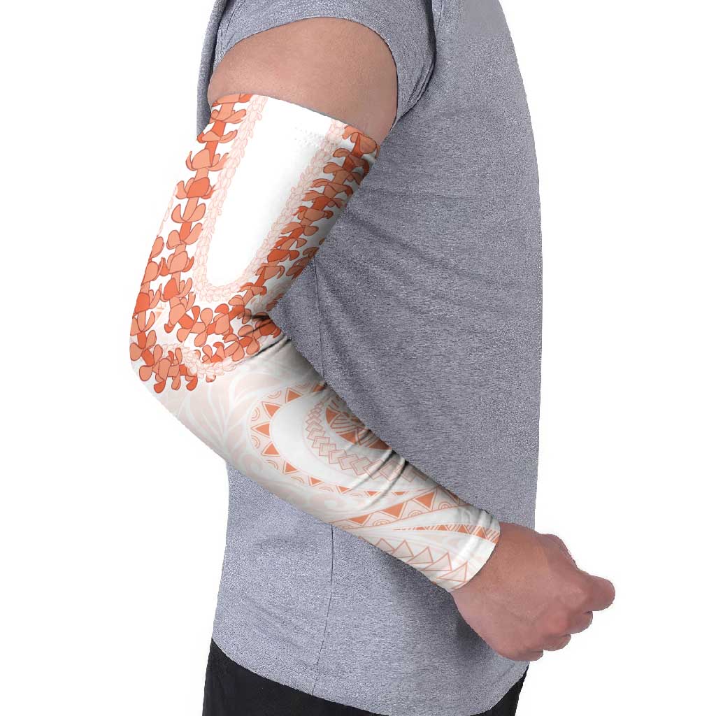 Aloha Lei Onaona Arm Sleeves Red Hawaiian Tribal Pattern LT9 - Polynesian Pride