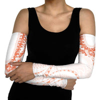 Aloha Lei Onaona Arm Sleeves Red Hawaiian Tribal Pattern LT9 - Polynesian Pride