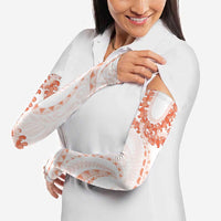Aloha Lei Onaona Arm Sleeves Red Hawaiian Tribal Pattern LT9 - Polynesian Pride