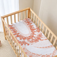 Aloha Lei Onaona Baby Bed Cover Red Hawaiian Tribal Pattern LT9 - Polynesian Pride