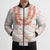 Aloha Lei Onaona Bomber Puffer Jacket Red Hawaiian Tribal Pattern - Polynesian Pride