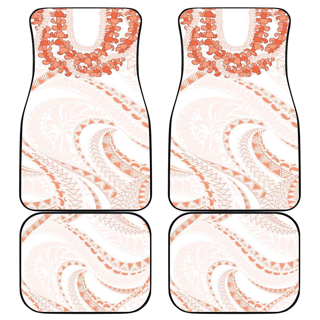 Aloha Lei Onaona Car Mats Red Hawaiian Tribal Pattern LT9 - Polynesian Pride