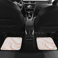 Aloha Lei Onaona Car Mats Red Hawaiian Tribal Pattern LT9 Set 2pcs - Back Red - Polynesian Pride