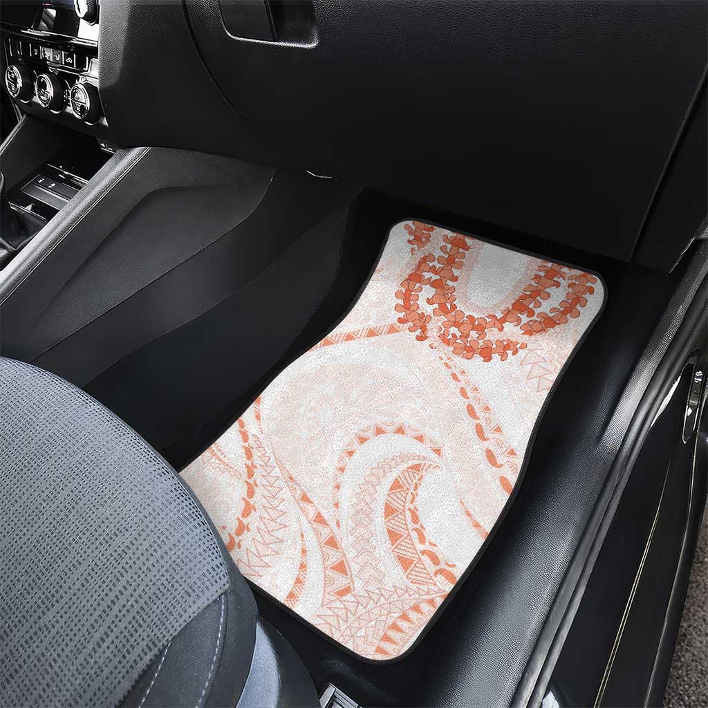 Aloha Lei Onaona Car Mats Red Hawaiian Tribal Pattern LT9 - Polynesian Pride