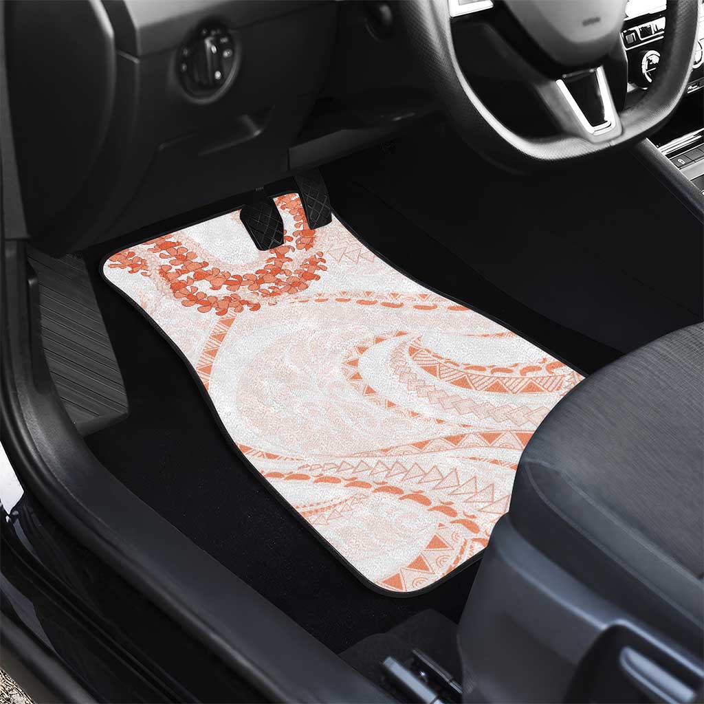 Aloha Lei Onaona Car Mats Red Hawaiian Tribal Pattern LT9 - Polynesian Pride