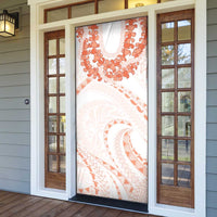 Aloha Lei Onaona Door Cover Red Hawaiian Tribal Pattern LT9 - Polynesian Pride