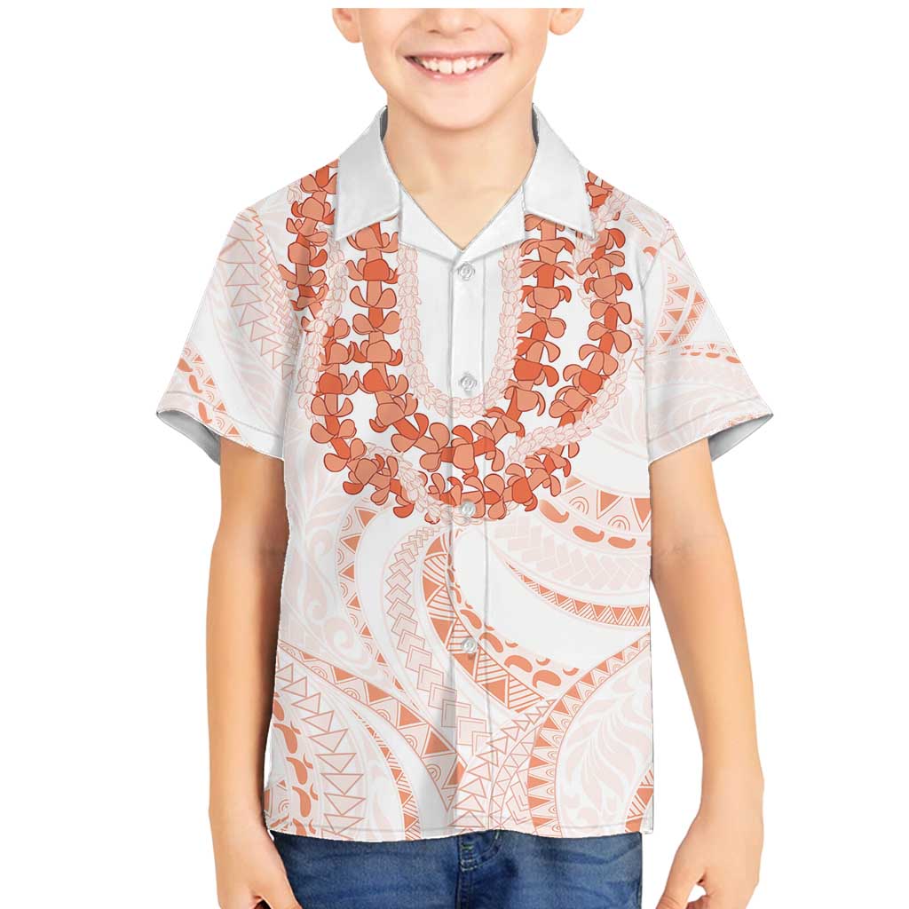 Aloha Lei Onaona Family Matching Mermaid Dress and Hawaiian Shirt Red Hawaiian Tribal Pattern LT9 Son's Shirt Red - Polynesian Pride