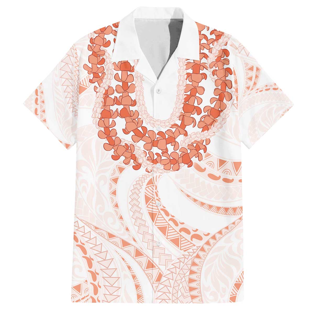 Aloha Lei Onaona Family Matching Off The Shoulder Long Sleeve Dress and Hawaiian Shirt Red Hawaiian Tribal Pattern LT9 Dad's Shirt - Short Sleeve Red - Polynesian Pride