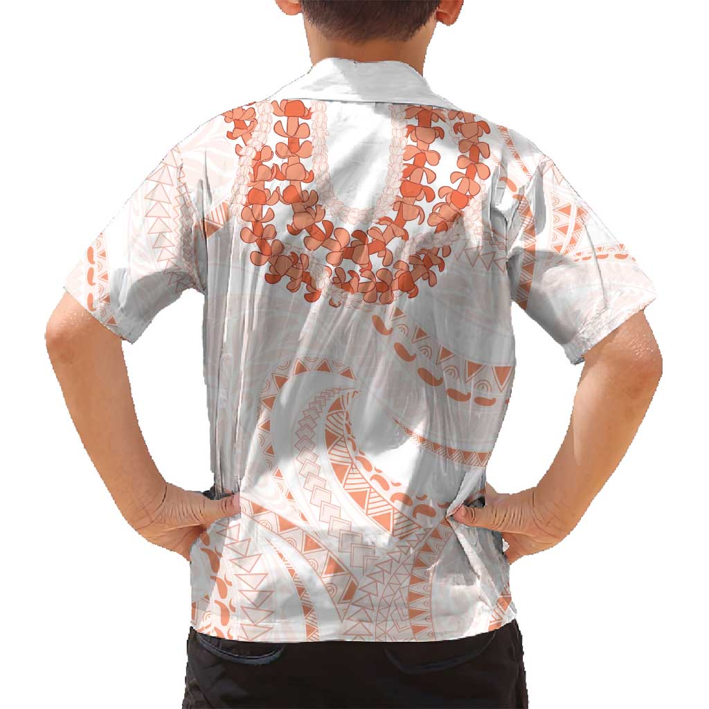 Aloha Lei Onaona Family Matching Puletasi and Hawaiian Shirt Red Hawaiian Tribal Pattern LT9 - Polynesian Pride