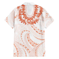 Aloha Lei Onaona Family Matching Summer Maxi Dress and Hawaiian Shirt Red Hawaiian Tribal Pattern LT9 - Polynesian Pride