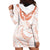 Aloha Lei Onaona Hoodie Dress Red Hawaiian Tribal Pattern