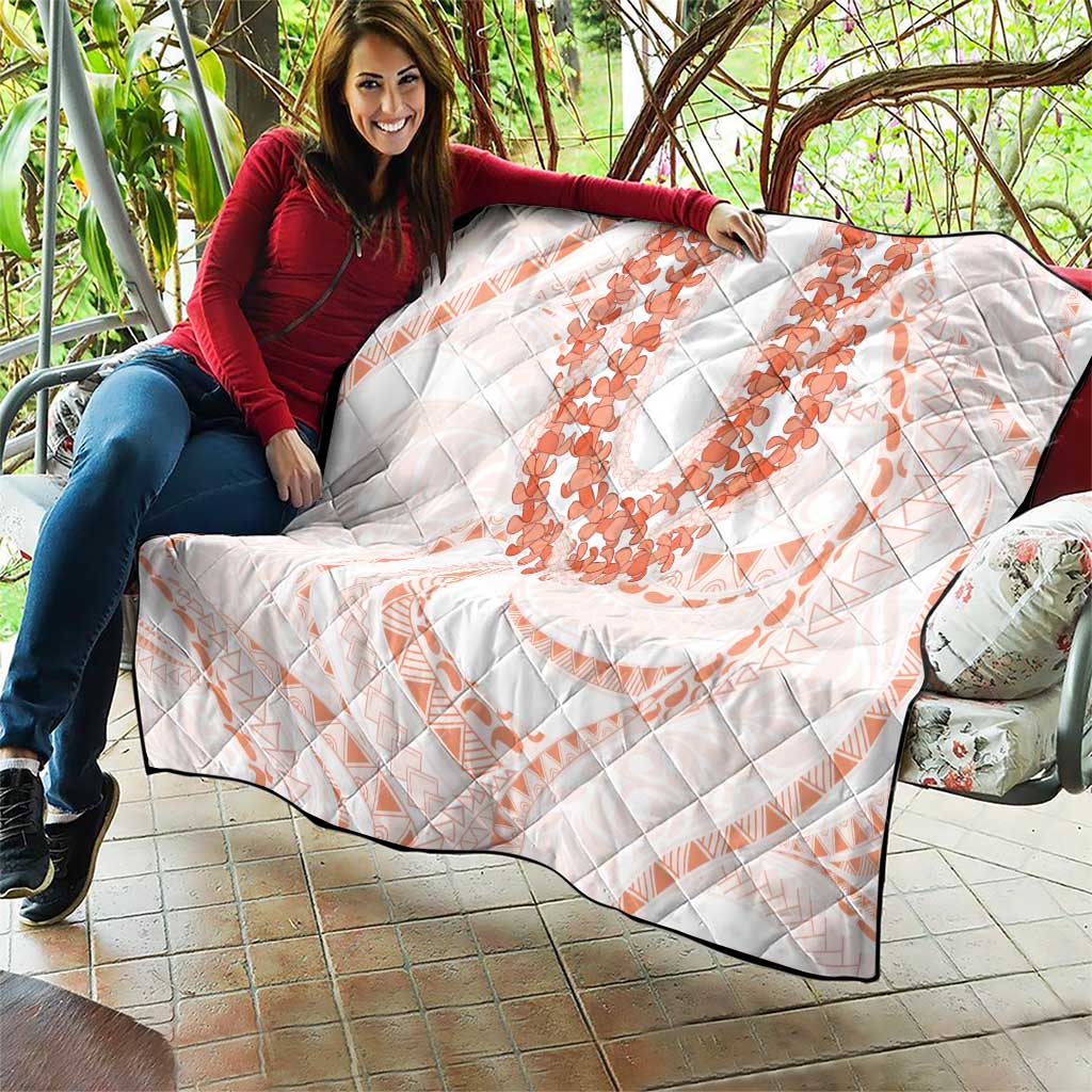 Aloha Lei Onaona Quilt Red Hawaiian Tribal Pattern