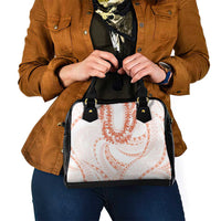 Aloha Lei Onaona Shoulder Handbag Red Hawaiian Tribal Pattern