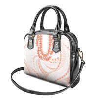 Aloha Lei Onaona Shoulder Handbag Red Hawaiian Tribal Pattern