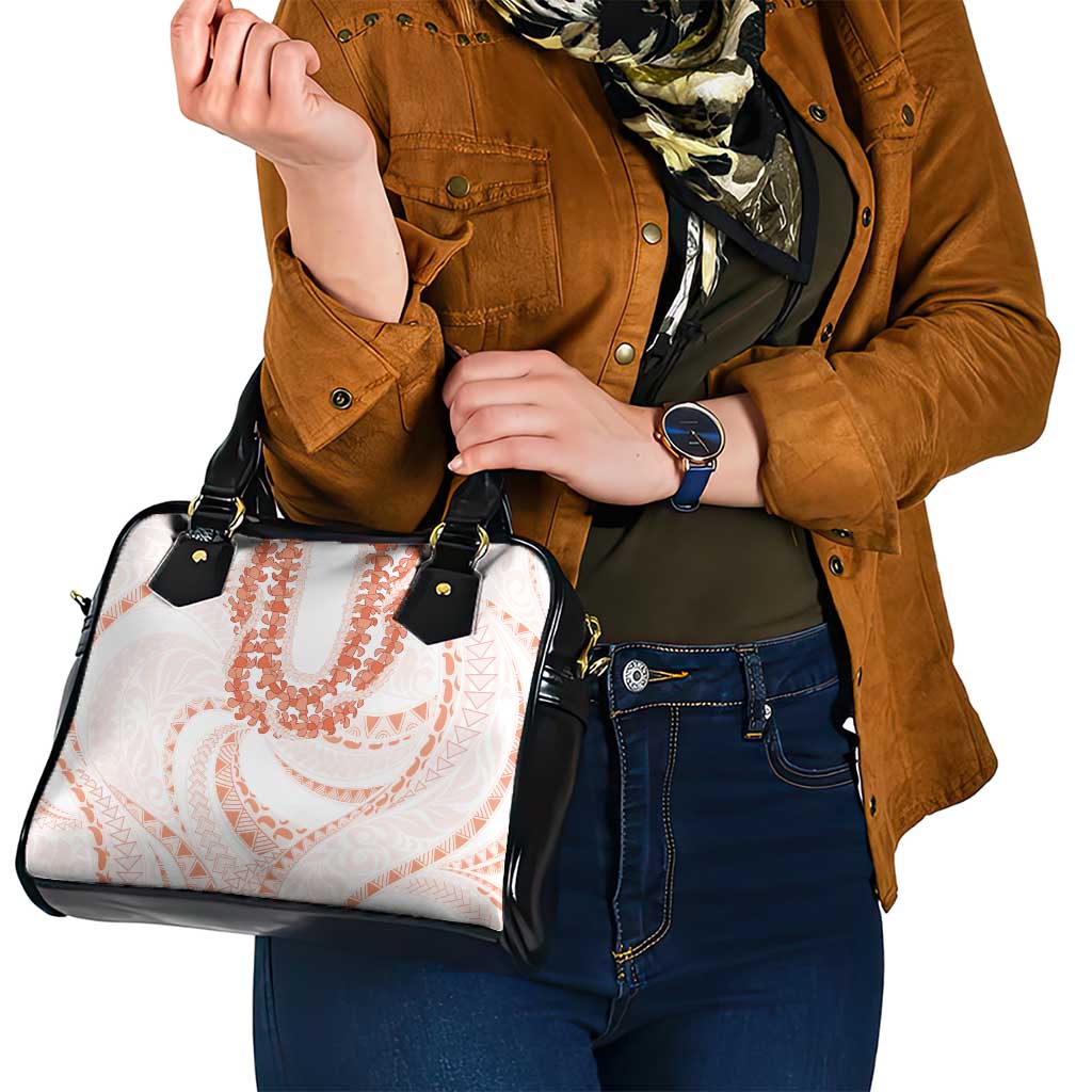 Aloha Lei Onaona Shoulder Handbag Red Hawaiian Tribal Pattern