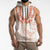 Aloha Lei Onaona Sleeveless Zip Hoodie Red Hawaiian Tribal Pattern - Polynesian Pride