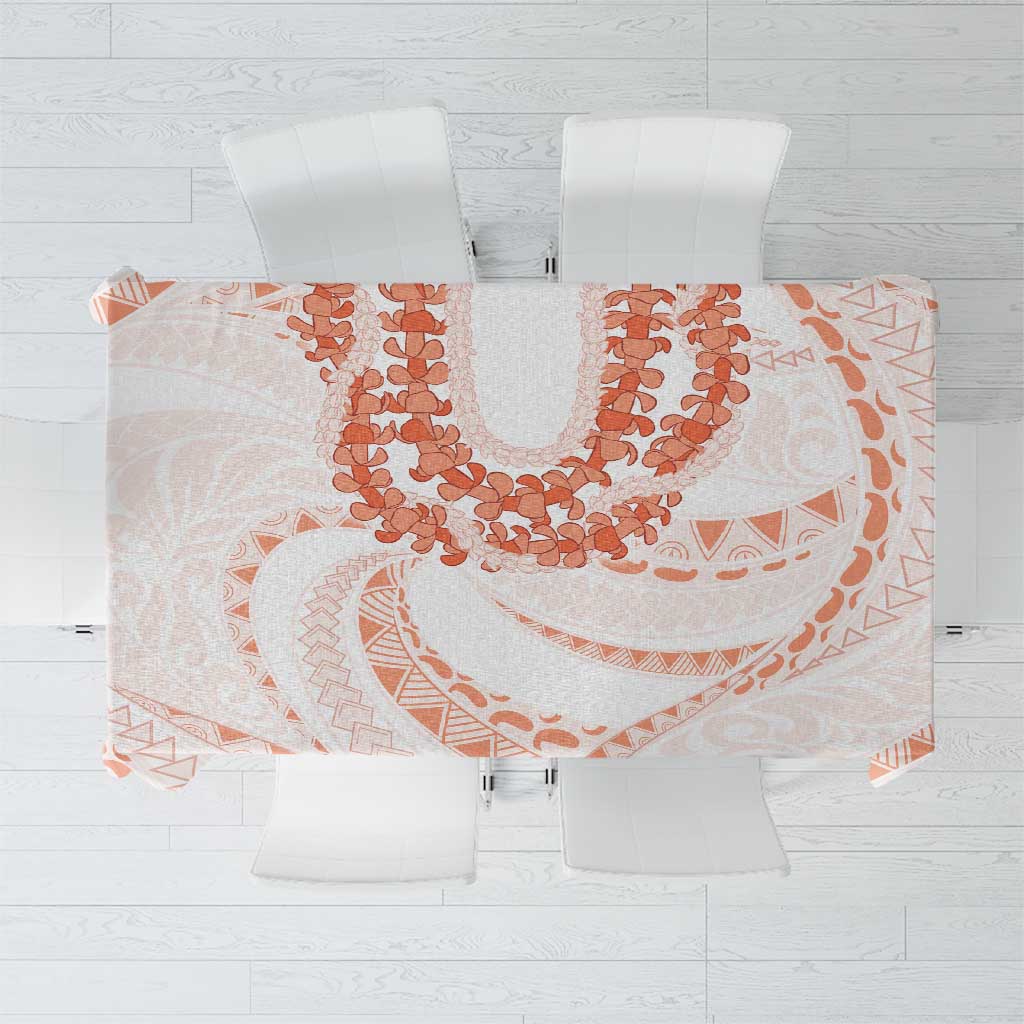 Aloha Lei Onaona Tablecloth Red Hawaiian Tribal Pattern