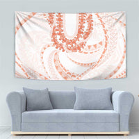 Aloha Lei Onaona Tapestry Red Hawaiian Tribal Pattern