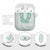 Aloha Lei Onaona AirPods Case Sage Green Hawaiian Tribal Pattern - Polynesian Pride