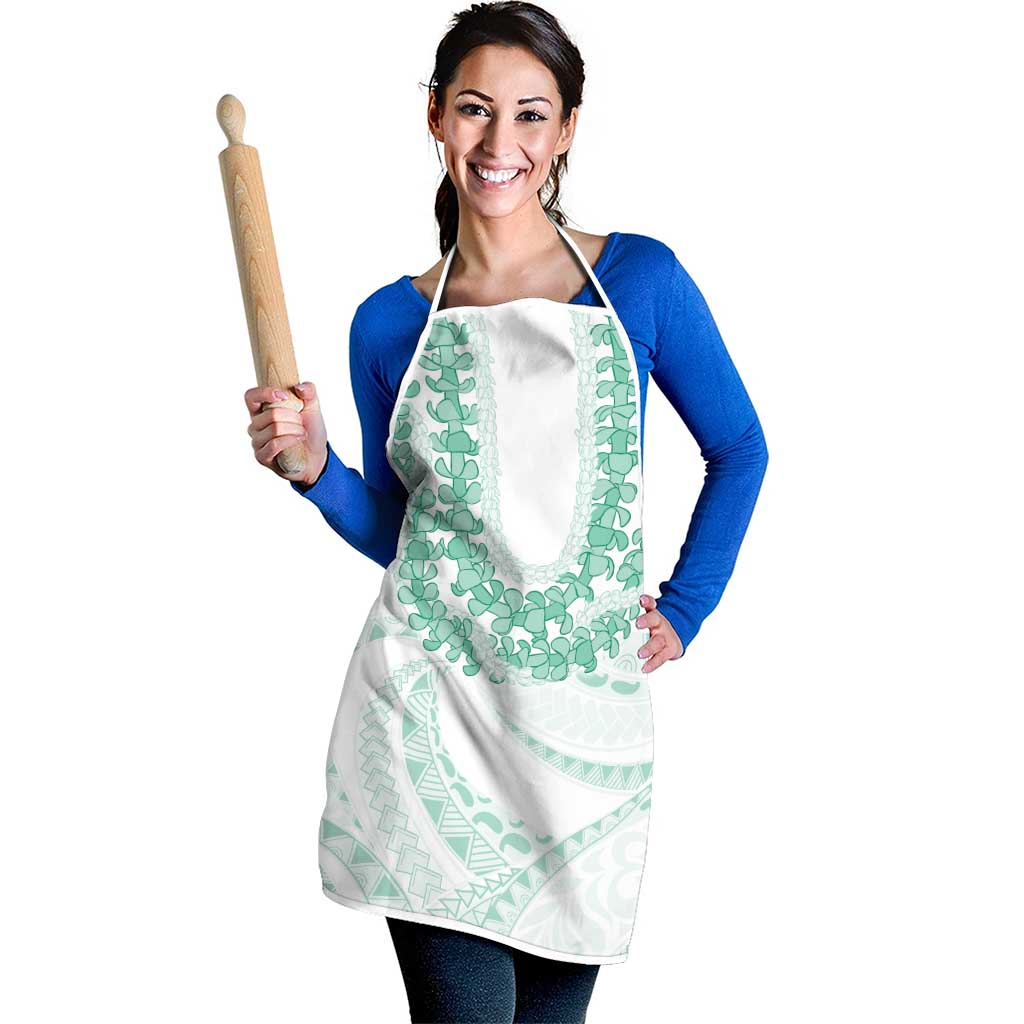 Aloha Lei Onaona Apron Sage Green Hawaiian Tribal Pattern LT9 - Polynesian Pride