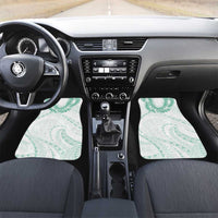 Aloha Lei Onaona Car Mats Sage Green Hawaiian Tribal Pattern