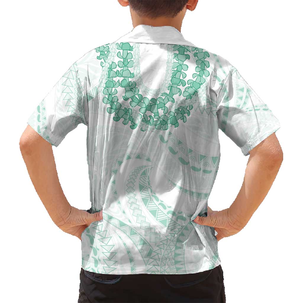 Aloha Lei Onaona Family Matching Summer Maxi Dress and Hawaiian Shirt Sage Green Hawaiian Tribal Pattern LT9 - Polynesian Pride
