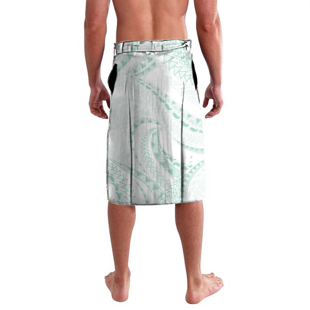Aloha Lei Onaona Lavalava Sage Green Hawaiian Tribal Pattern