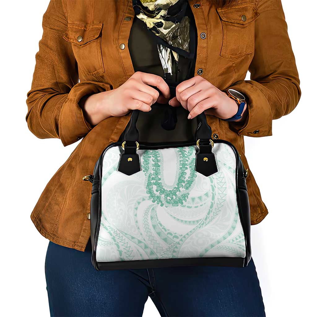 Aloha Lei Onaona Shoulder Handbag Sage Green Hawaiian Tribal Pattern LT9 - Polynesian Pride