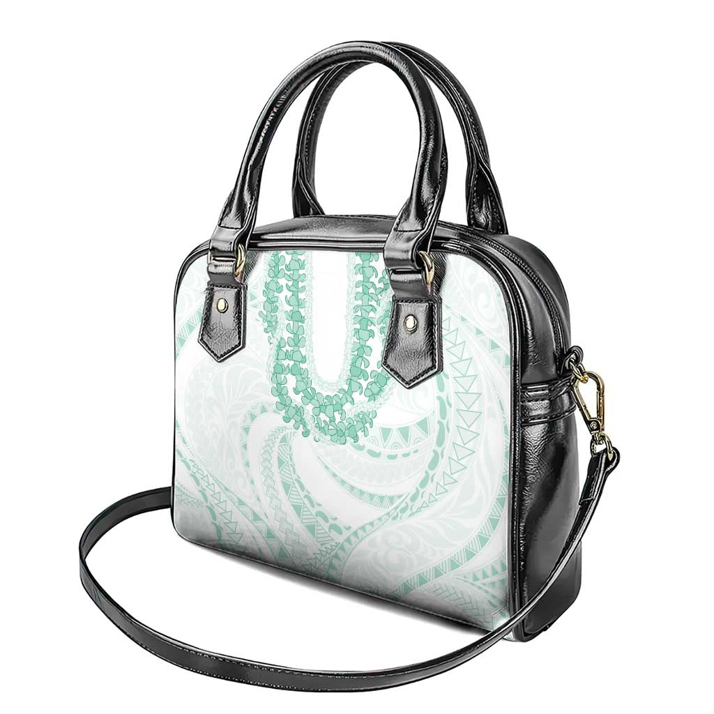 Aloha Lei Onaona Shoulder Handbag Sage Green Hawaiian Tribal Pattern LT9 - Polynesian Pride