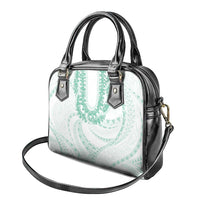 Aloha Lei Onaona Shoulder Handbag Sage Green Hawaiian Tribal Pattern LT9 - Polynesian Pride