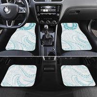 Aloha Lei Onaona Car Mats Teal Hawaiian Tribal Pattern LT9 Set 4pcs Teal - Polynesian Pride