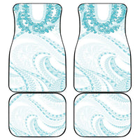 Aloha Lei Onaona Car Mats Teal Hawaiian Tribal Pattern LT9 - Polynesian Pride