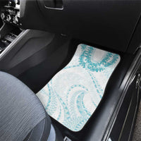 Aloha Lei Onaona Car Mats Teal Hawaiian Tribal Pattern LT9 - Polynesian Pride