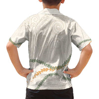 Aloha Lei Mikioi Family Matching Long Sleeve Bodycon Dress and Hawaiian Shirt Beige Polynesian Tribal Tatau Pattern LT9 - Polynesian Pride