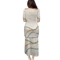 Aloha Lei Mikioi Family Matching Puletasi and Hawaiian Shirt Beige Polynesian Tribal Tatau Pattern LT9 - Polynesian Pride